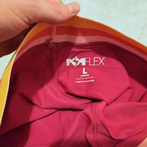 Popflex Active Leggings, Passionfruit, Large - Picture 4 of 4